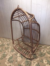 Vintage Rattan Hanging Egg Chair
