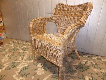 Vintage Wicker Armchair