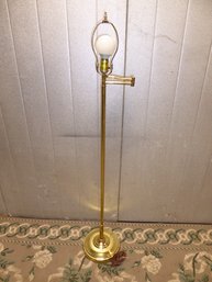 Vintage Brass Swing Arm Floor Lamp
