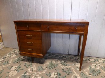 Vintage MCM Walnut Sewing Machine Desk W/out Sewing Machine