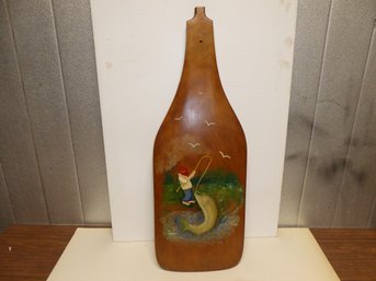 Vintage Hand Painted 33-inch Boat Rudder