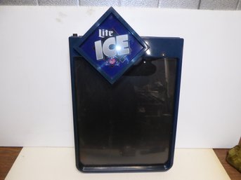 Vintage Miller Ice Lighted Menu Board