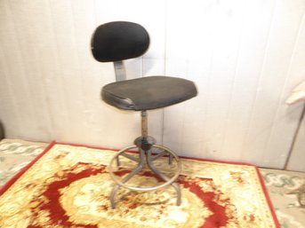 Vintage Metal Shop Swivel Stool