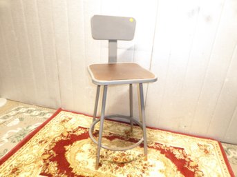 Vintage Metal Shop Stool