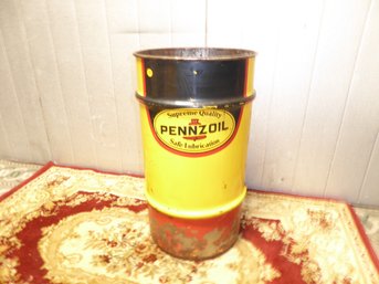 25-gallon Pennzoil Oil Drum/can