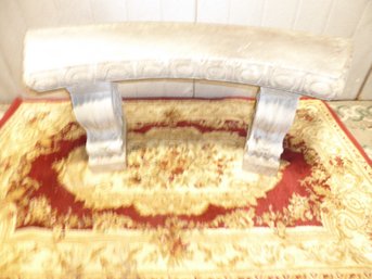 Cast Stone Carved Garden Bench