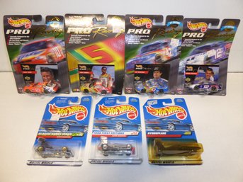 Lot Of Seven Hot Wheels Diecast Cars On Cards