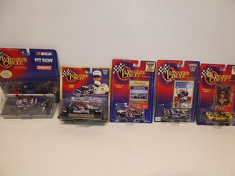 Lot Of Five Winner's Circle Diecast Cars On Cards