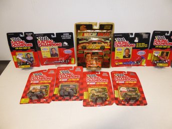 Lot Of Nine Racing Champions Diecast Cars On Cards