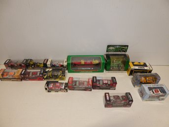 Lot Of Fifteen Different Brands Of Diecast Cars In Boxes