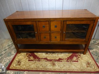 Wooden 4-drawer 2-cabinet Credenza
