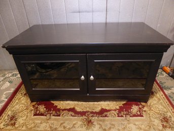 Black Two-glass-paned-door Media Console