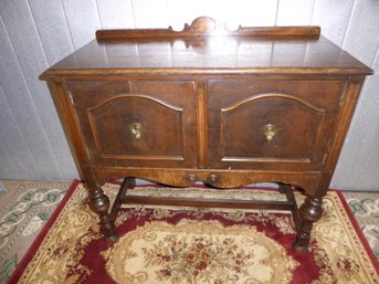 Vintage Jacobean Style Sideboard Buffet