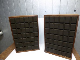 Pair Of Vintage Realistic MCM Floor Speakers