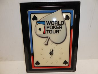 World Poker Tour Battery Operated Wall Clock