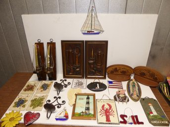 Large Lot Of Wall Decor