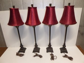 Four Matching Table Lamps