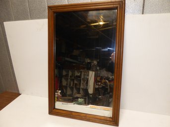 Vintage Wooden Framed Mirror