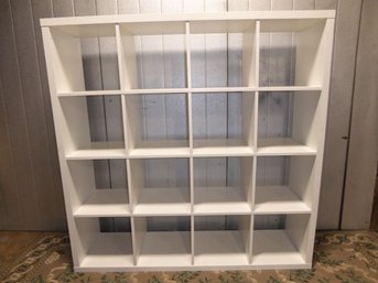 Ikea Kallax White Shelf Unit With 16 Cubbies
