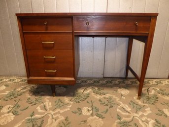 Vintage Walnut MCM 3-drawer Sewing Desk