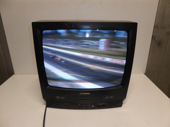 19-inch Vintage Gaming TV - Fisher TV/VCR Combo