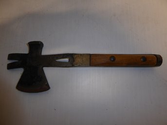 Vintage Iron Multi Tool Hatchet, Hammer And Claw