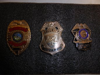 Lot Of 3 Miscellaneous Badges