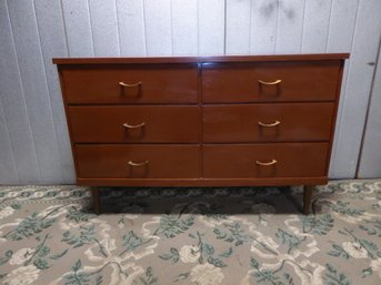 Vintage Painted MCM 6-drawer Dresser