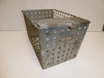 Vintage Wire Gym Locker Basket