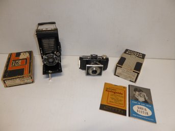 2 Vintage Kodak Cameras With Original Boxes
