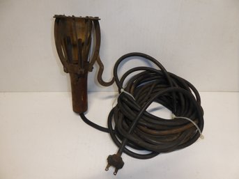 RARE Wood-cased Work Light From 1920's