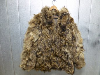Vintage Topaz Furs USA Raccoon Fur Coat
