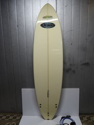 Vintage Greg Geiselman Orion Surfboard With Case And Leash