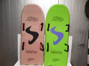 2 Tandem Racer Sleds For The Snow By Wham-o