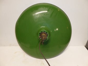 Vintage Green Porcelain Industrial Shade - 20-inch