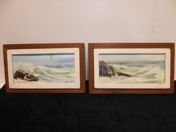 2 Framed And Signed Oil On Canvas Paintings