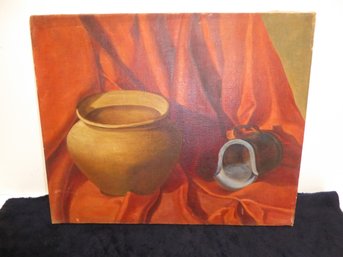 Oil On Canvas Still Life Painting