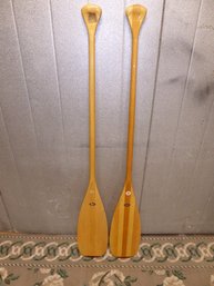 Pair Of Wooden Old Town Boat Oars