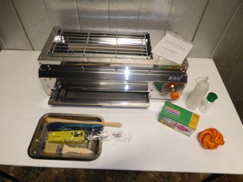 NIB Stainless Steel BBQ With Accessories