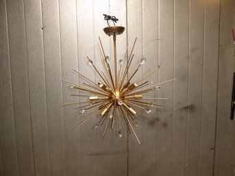 Gold Starburst Pendant Ceiling Light