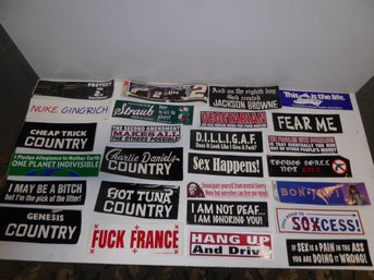 Vintage Bumper Sticker Lot