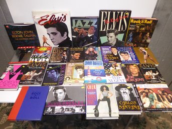 Large Lot Of Famous Musician/Band Books