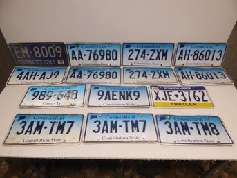 Lot Of License Plates With Some Pairs