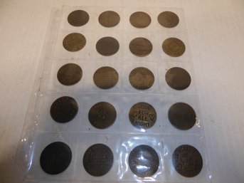 Lot Of 20 Vintage Brothel Tokens