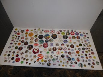 Huge Lot Of Pin Back Buttons