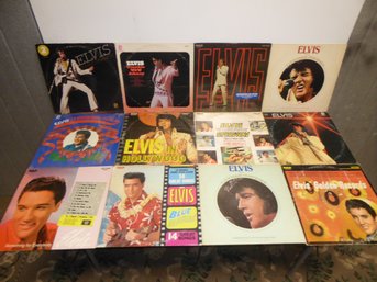 Lot Of 12 Vintage Elvis LP Records