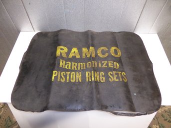 Vintage Ramco Harmonized Piston Ring Set Vinyl Padded Mechanics Mat
