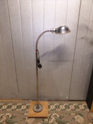 Vintage Chrome Goose Neck Floor Lamp