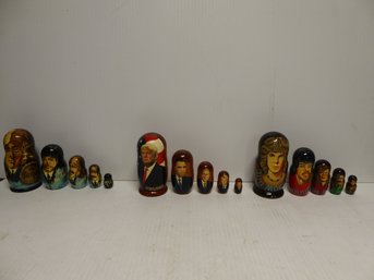 Lot Of 8-inch Tall Nesting Dolls