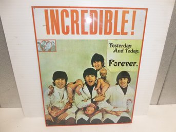 Heavy Gauge Metal Beatles Sign